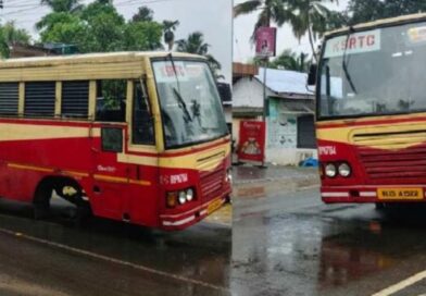 യാത്രയ്ക്കിടെ കെ എസ് ആര്‍ ടി സി ബസിന്റെ ടയര്‍ ഊരി തെറിച്ചു.