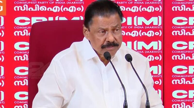 ലഹരിക്കേസിൽ പിടിയിലായത് മുഖ്യമന്ത്രിയുടെ സോഷ്യൽമീഡിയ കോ ഓർഡിനേറ്റർ. എം.വി. ഗോവിന്ദൻ.