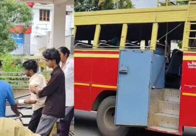 വിദ്യാർഥിനി കെഎസ്ആർടിസി ബസിൽ നിന്നും തെറിച്ചുവീണു.